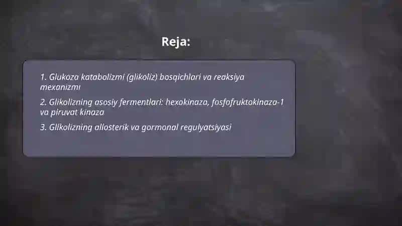 Glukoza katabolizmi glukoneogenez va Pentofasfat yo'lining ahamiyati 2