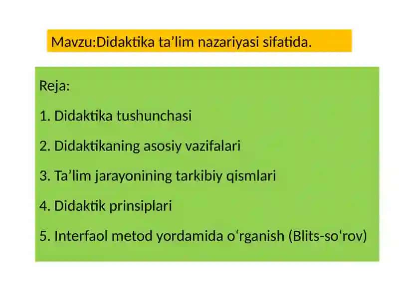 umumiy pedagogika 2