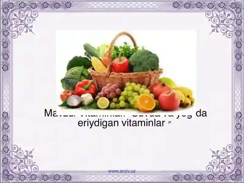 Vitaminlar 2