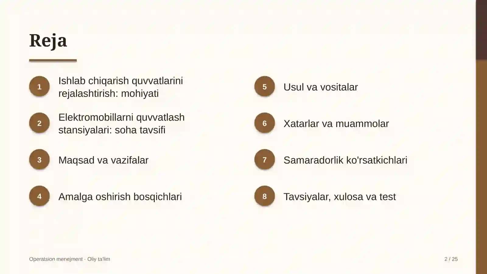 elektromobillarni quvvatlash stansiyalarida ishlab chiqarish quvvatlarini rejalashtirish 6088 2