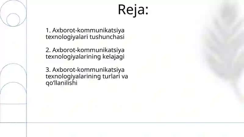 Axborot-kommunikatsiya texnologiyalari 2