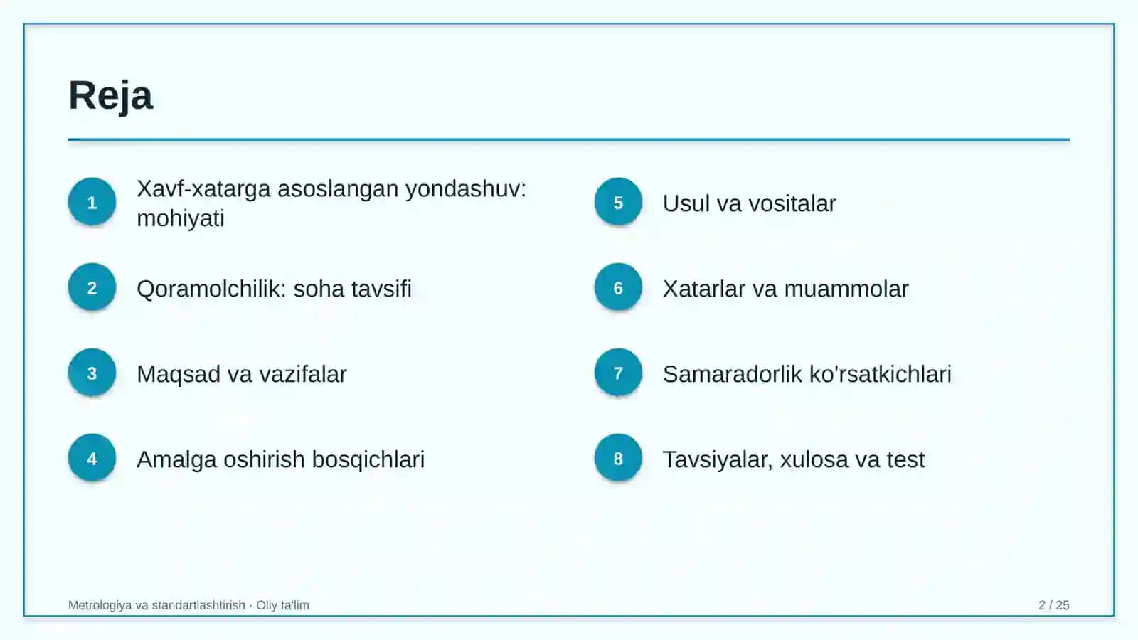 qoramolchilikda sifat menejmentida xavf xatarga asoslangan yondashuv 4641 2