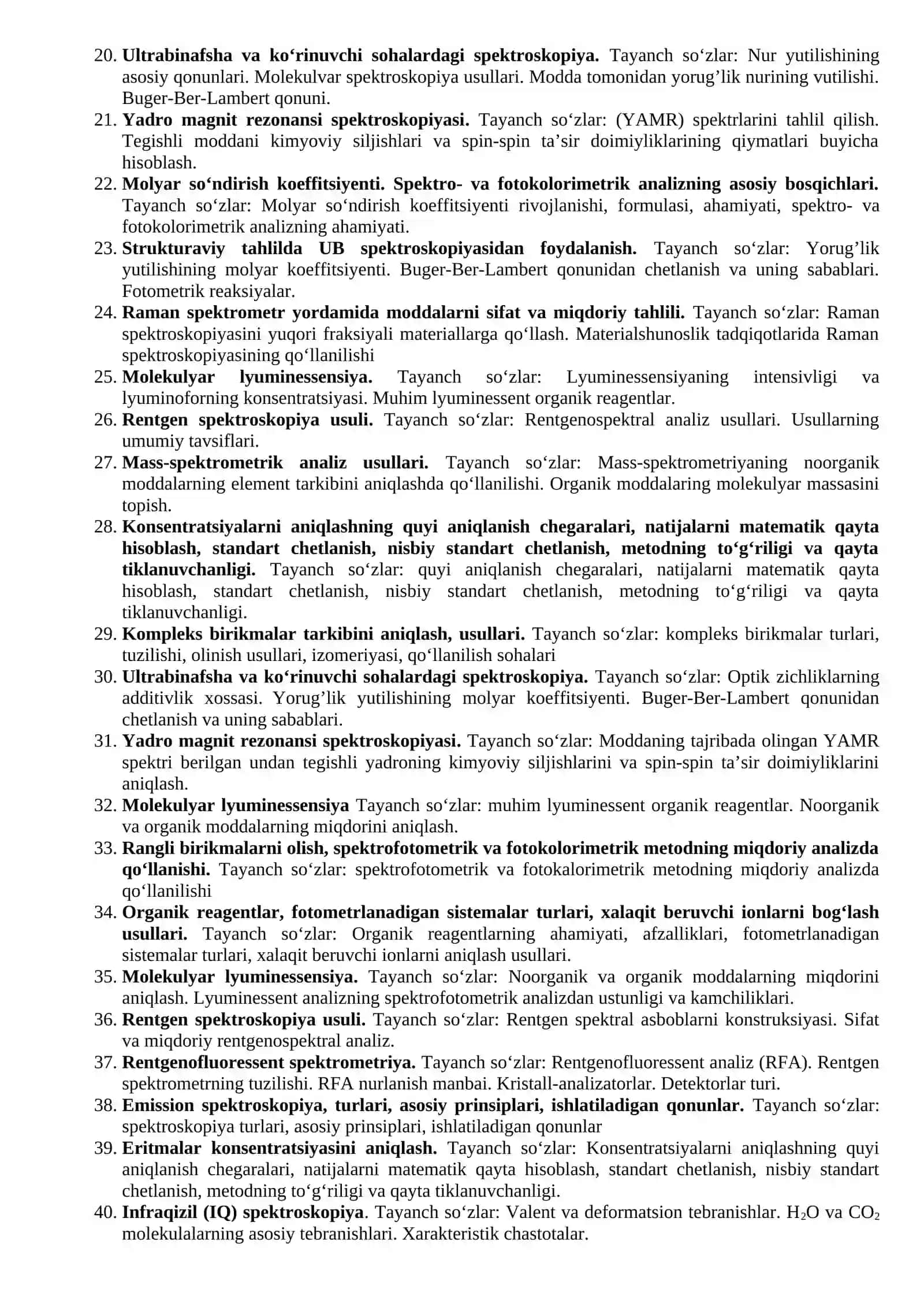 Rentgen spektroskopiya usuli 2