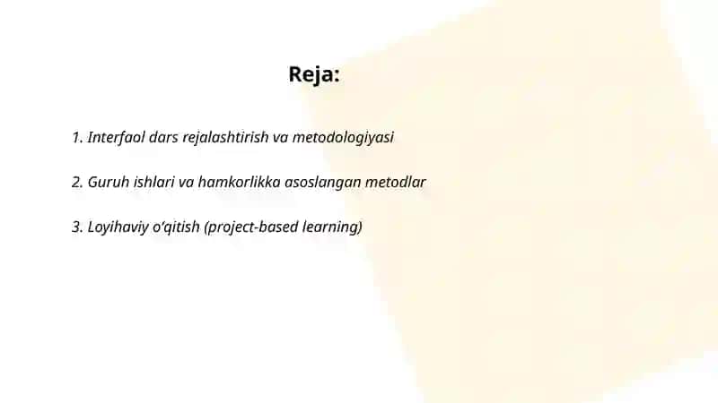 Oʻqitishda interfaol metodlar 2