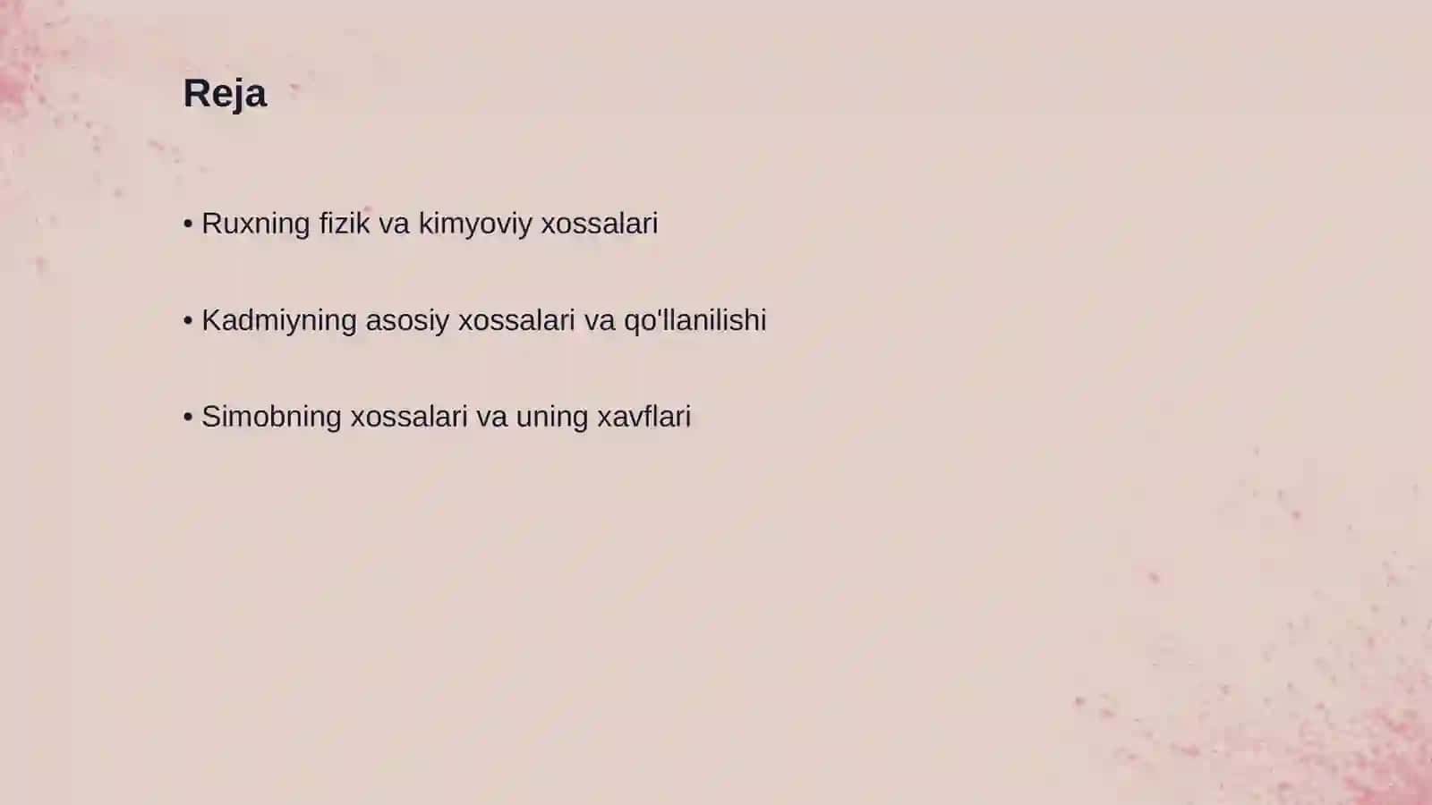 Rux, kadmiy, simob va kopernitsiy. Ularning birikmalari va xossalari 2