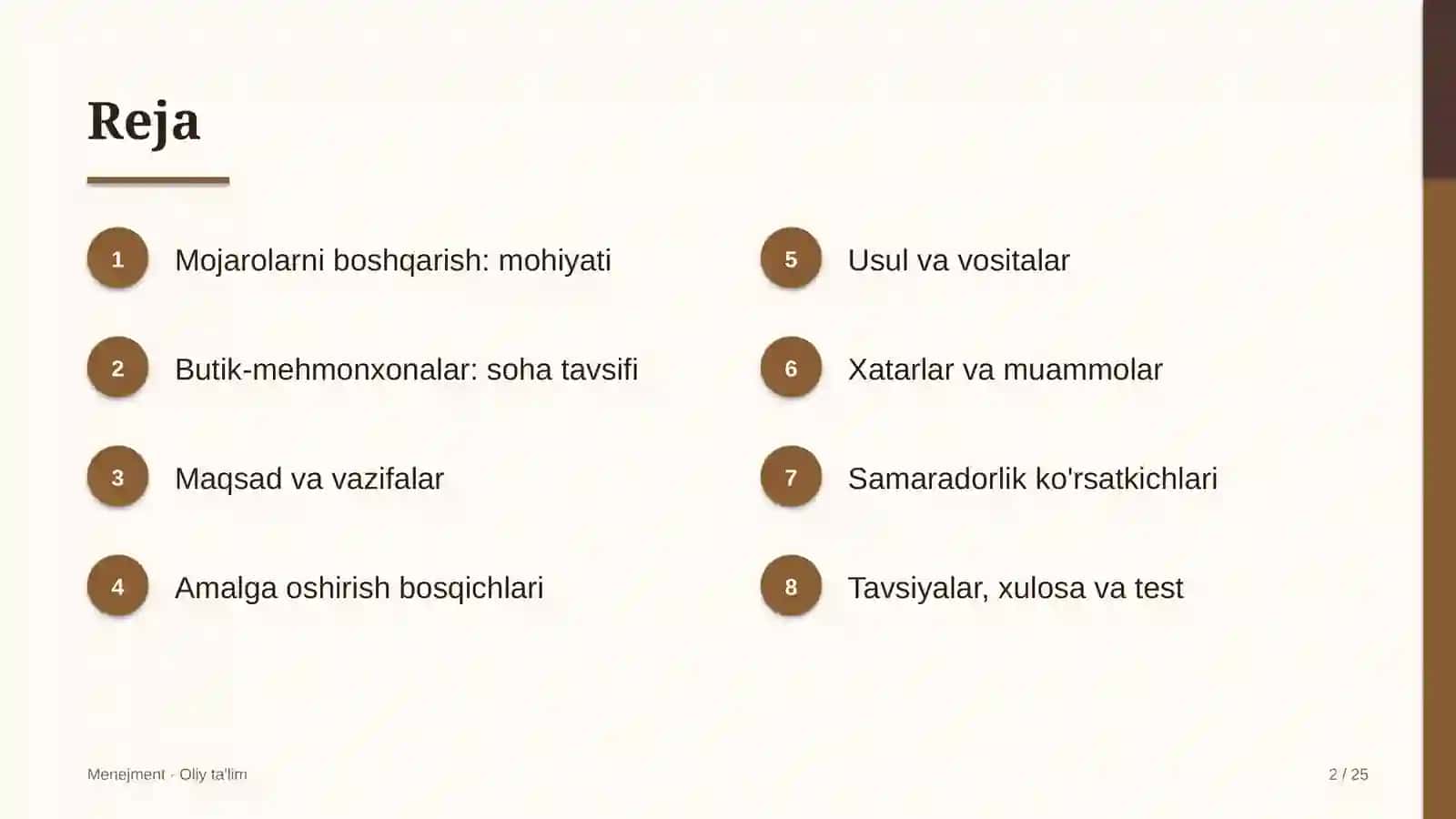 Butik-mehmonxonalar misolida: mohiyati, bosqichlari, usullari va ko'rsatkichlari 2