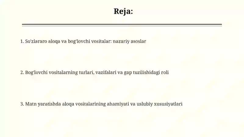 So’zlarning o’zaro bog’lanishi va bog’lovchi vositalar 2