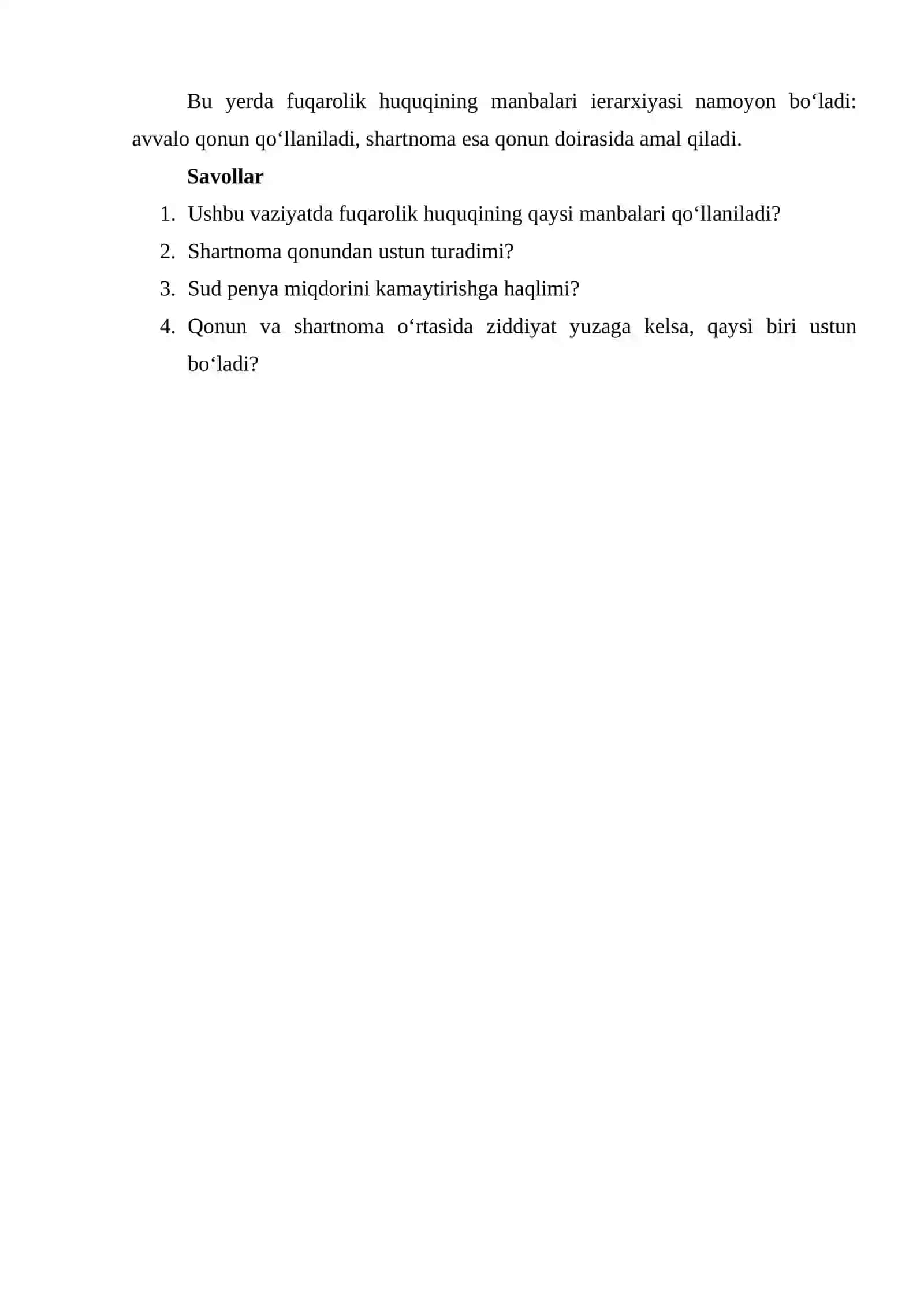 KAZUS Fuqarolik huquqining manbalari 2