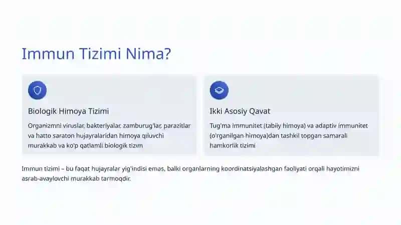 Immun Tizimi: Organizmning Himoyachisi 2