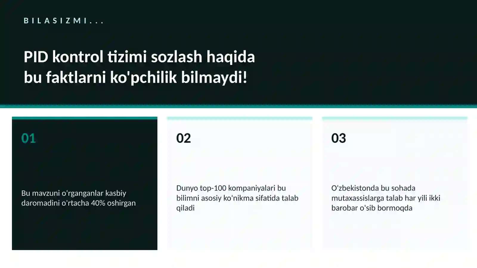 ROBOTOTEXNIKA VA AVTOMATLASHTI PID kontrol tizimi sozlash 2