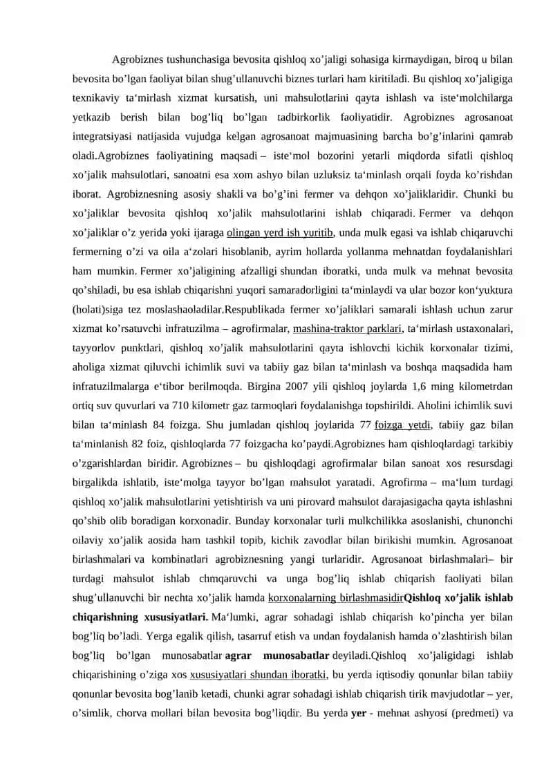 Agrar munosabatlar va agrar biznes 2