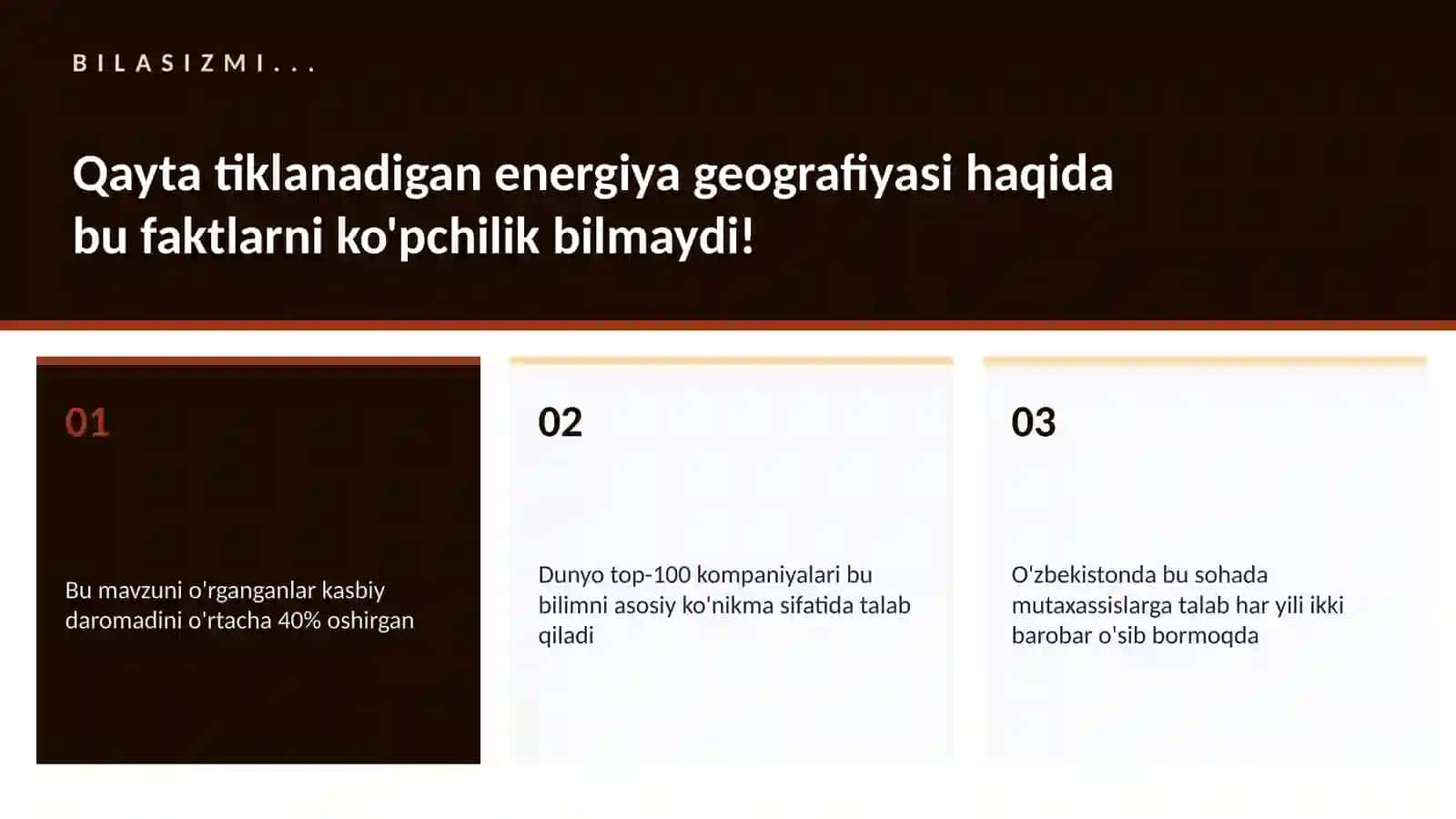Qayta tiklanadigan energiya geografiyasi 2