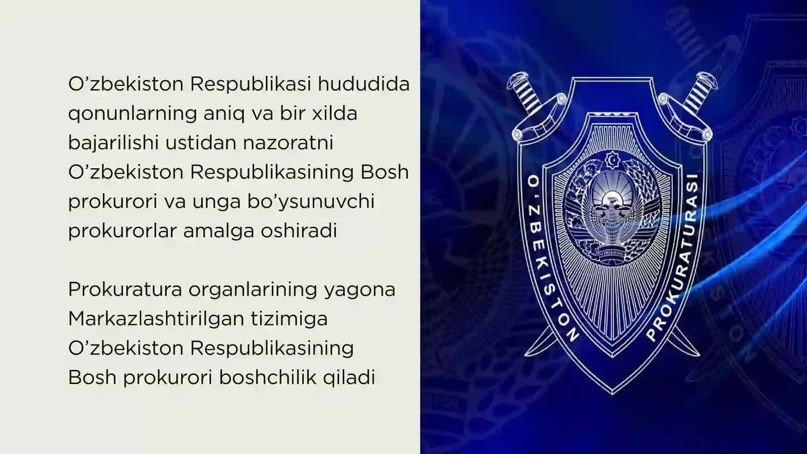 Prokuratura va prokurorlarning huquqiy maqomi hamda ular tomonidan qabul qilinadigan hujjatlarning o‘ziga xos jihatlarini konstitutsiyaviy qonunchilik hujjatlari 2