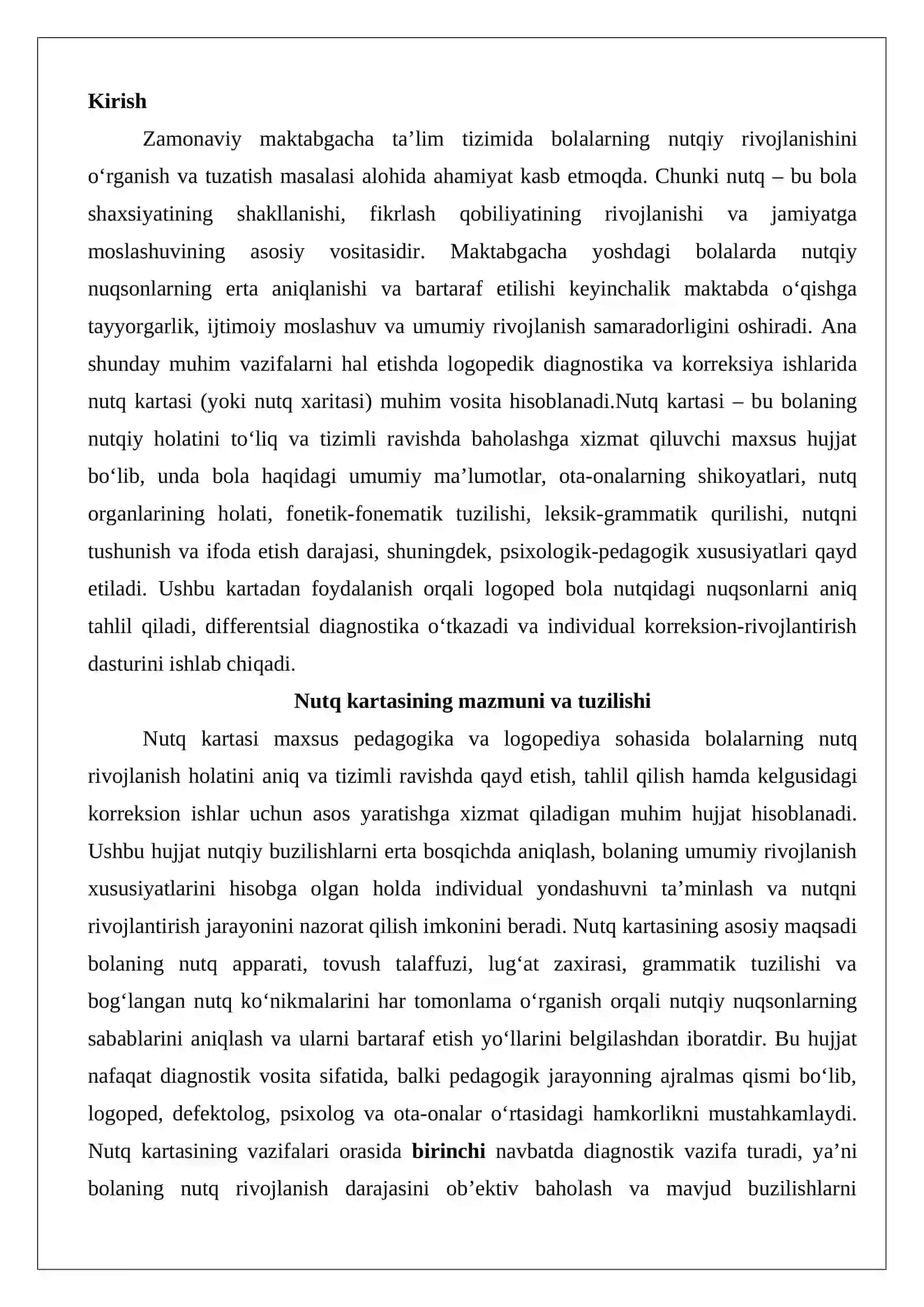 Nutq kartasi bilan ishlash usullari 2