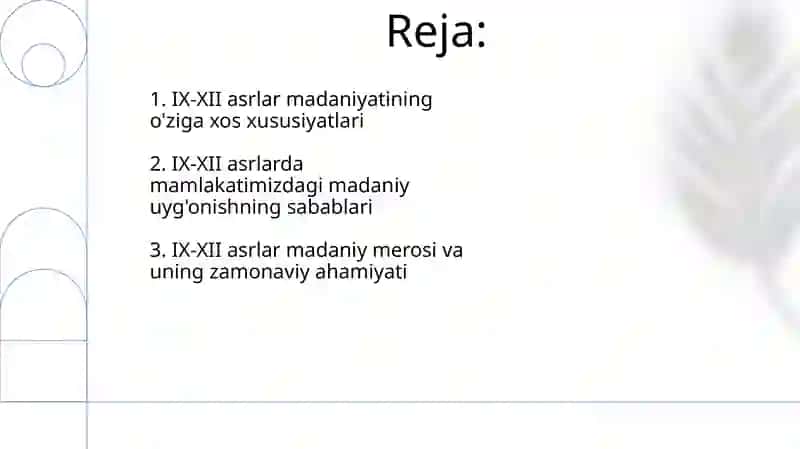 IX-XII asrlarda mamlakatimizdagi madaniy uygʻonish (RENESSANS) 2