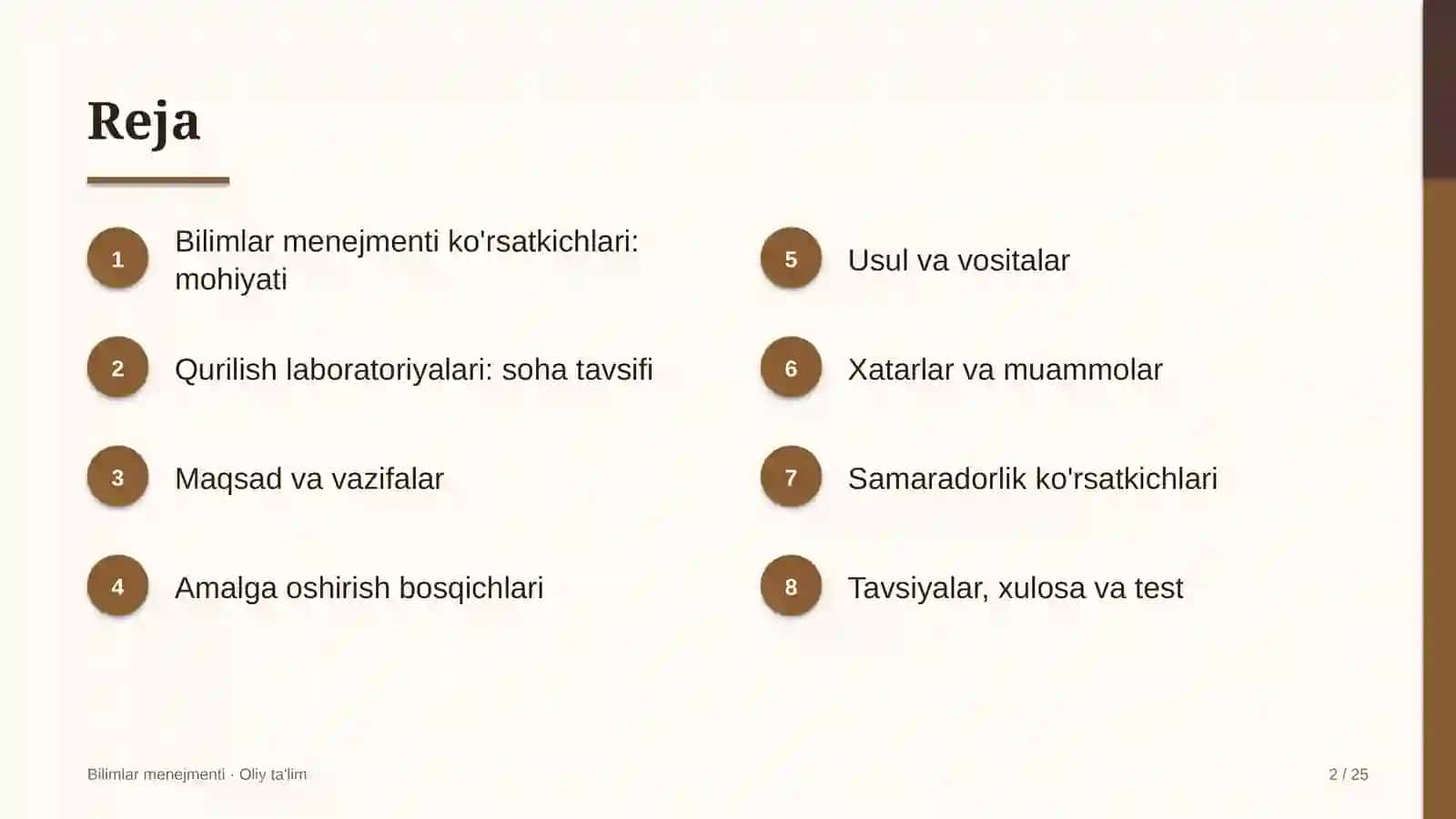 qurilish laboratoriyalarida bilimlar menejmenti ko'rsatkichlarini belgilash 8473 2