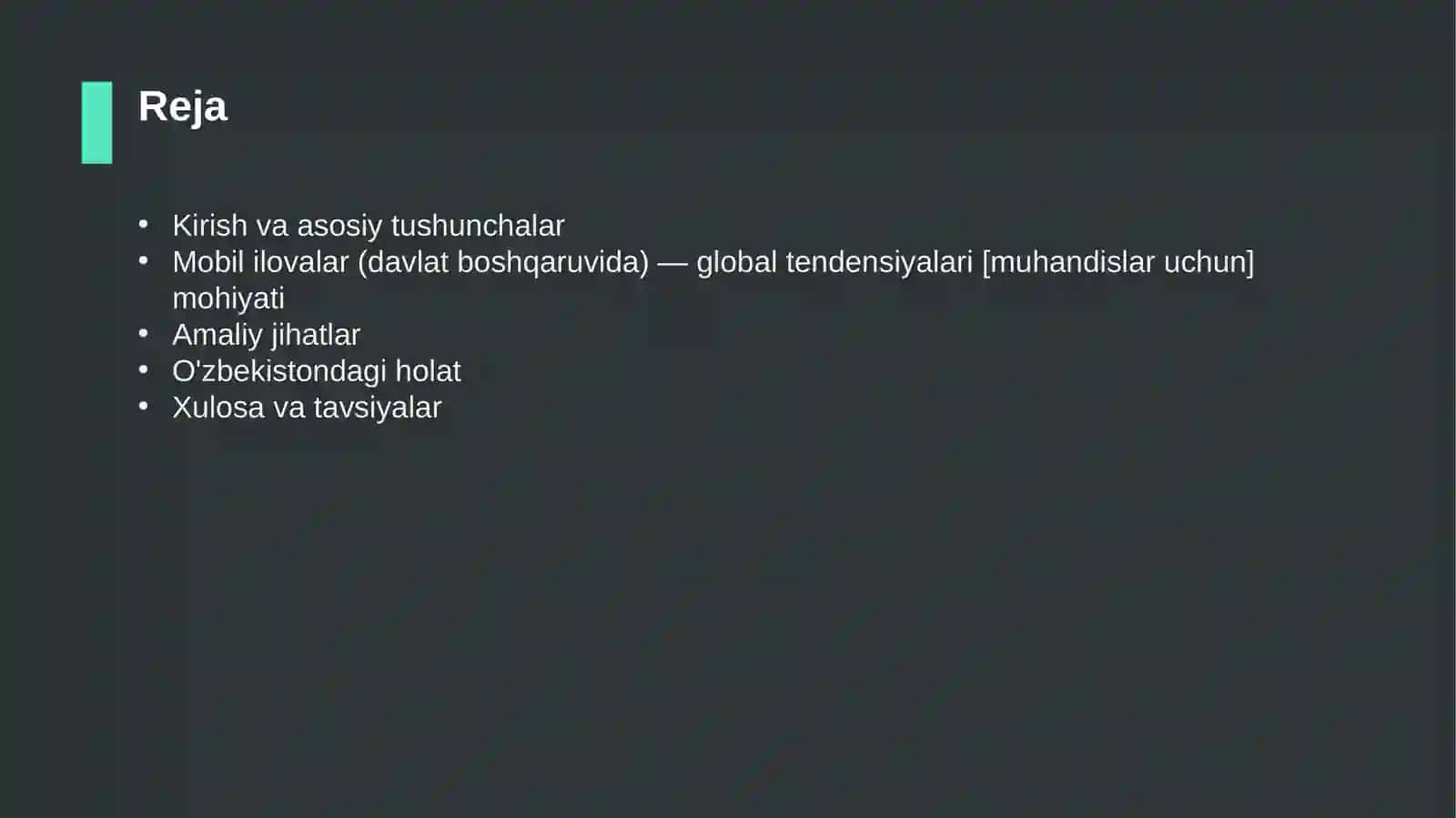 Mobil ilovalar (davlat boshqaruvida) — global tendensiyalari [muhandislar uchun] 2