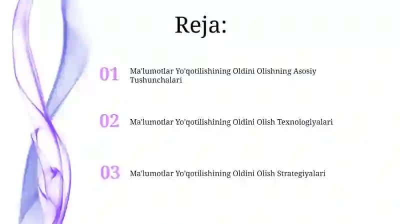 Ma'lumotlar Yo'qotilishining Oldini Olish Strategiyalari 2