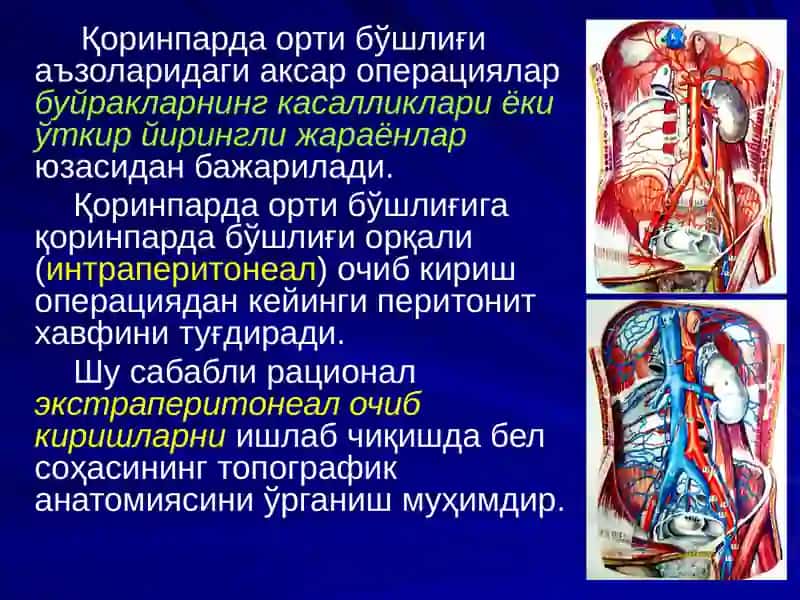 bel sohasi kilinikasi. 2