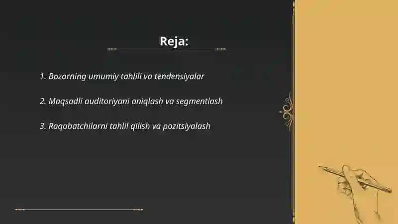 Marketing tahlili 2
