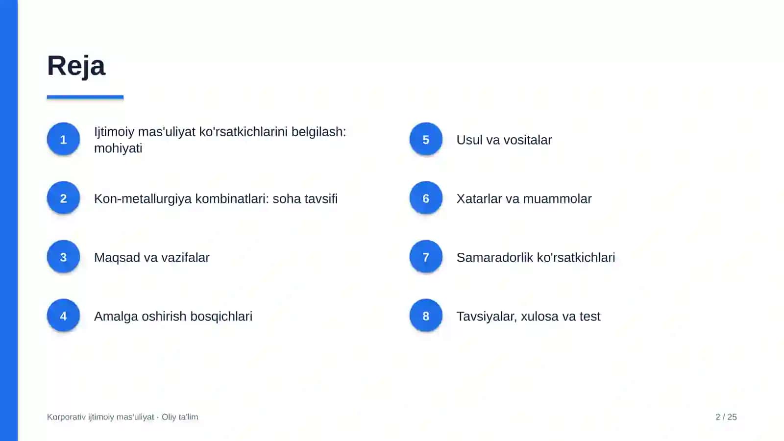 Kon-metallurgiya kombinatlarida ijtimoiy mas'uliyat ko'rsatkichlarini belgilash 2