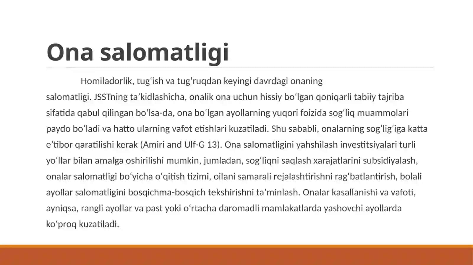 Onalar o'limi 2