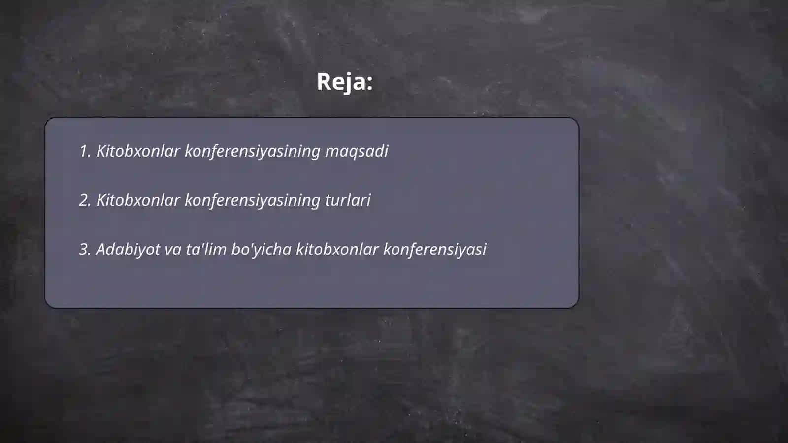 Kitobxonlar konferensiyasi 2