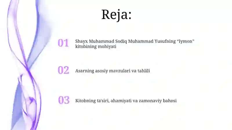 Shayh Muhammadsodiq Muhammad Yusuf hazratlarining iymon kitobi 2