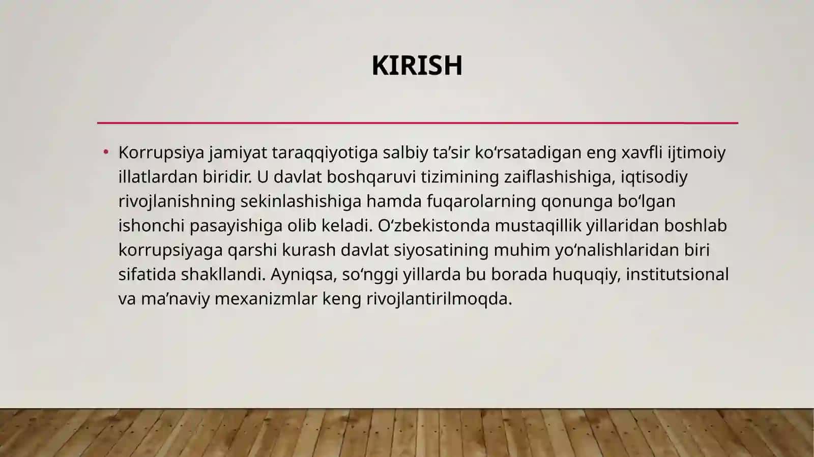 O‘zbekistonda korrupsiyaga qarshi kurash mexanizmlari 2