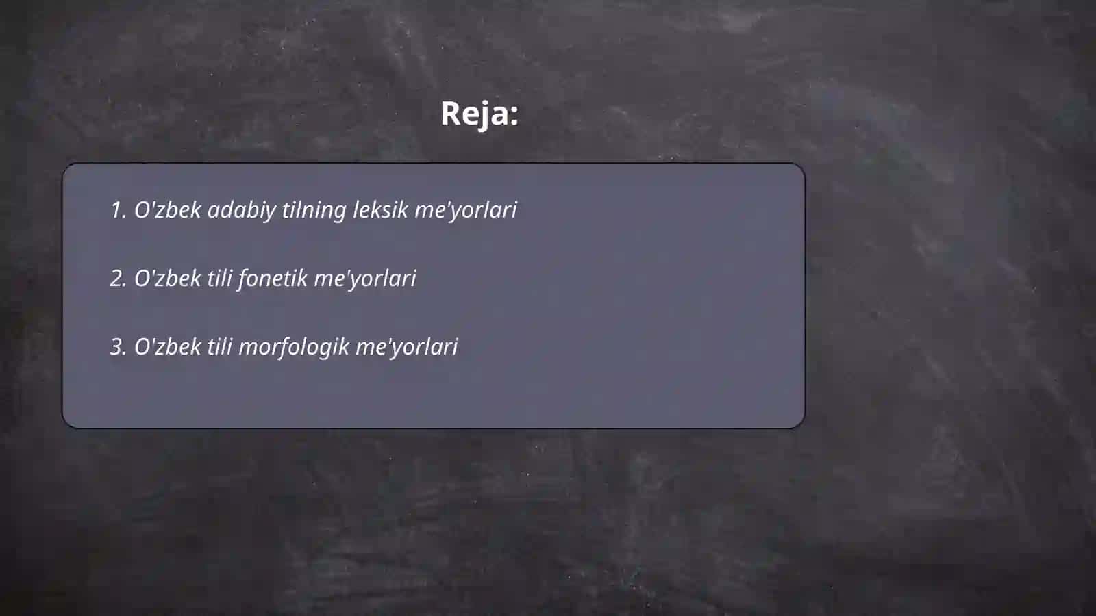 O'zbek adabiy til me'yorlari 2