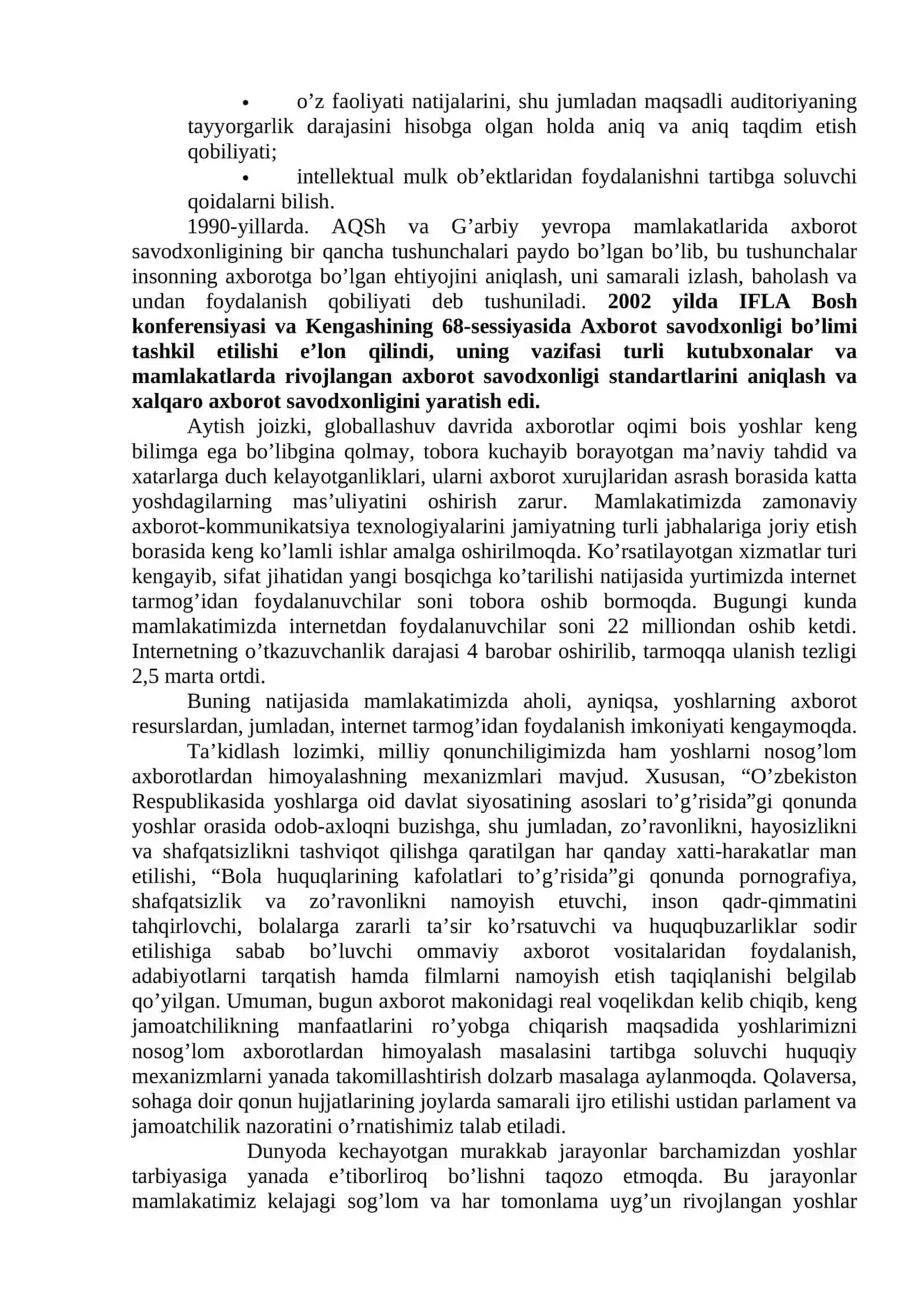 Axborot madaniyati 2