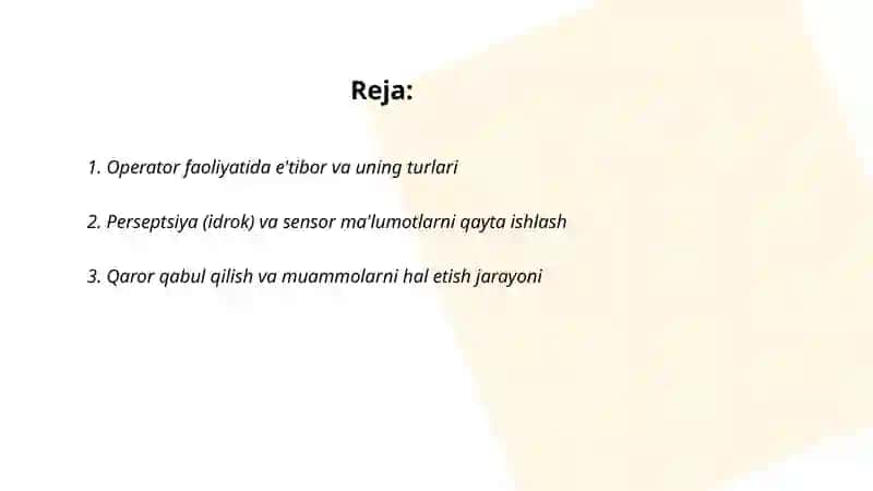 Mehnat va muhandislik psixologiyasi fani 2