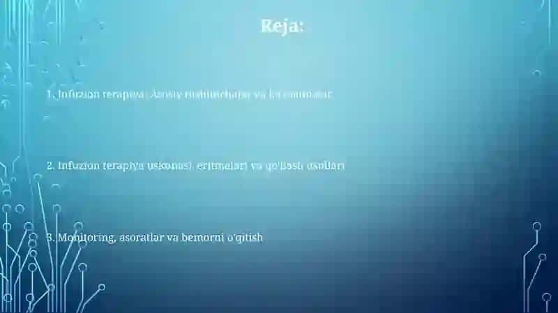 Infuzion terapiya asoslari 2