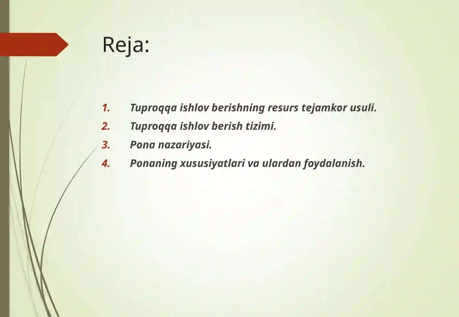Tuproqqa ishlov berishning resurs tejamkor usuli 2