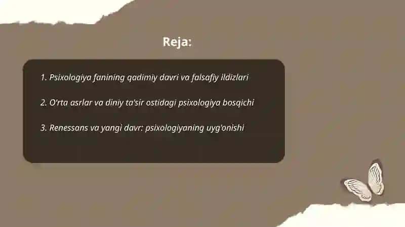 Psixologiya fanining taraqqiyot bosqichlari 2