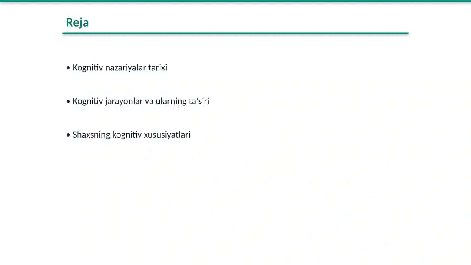 Shaxsning kognitiv nazariyalari 2