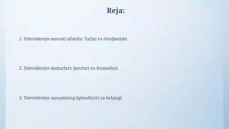 Televideniye sanoati sifatida 2