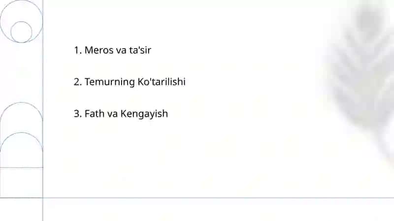 Temurning Ko'tarilishi 2