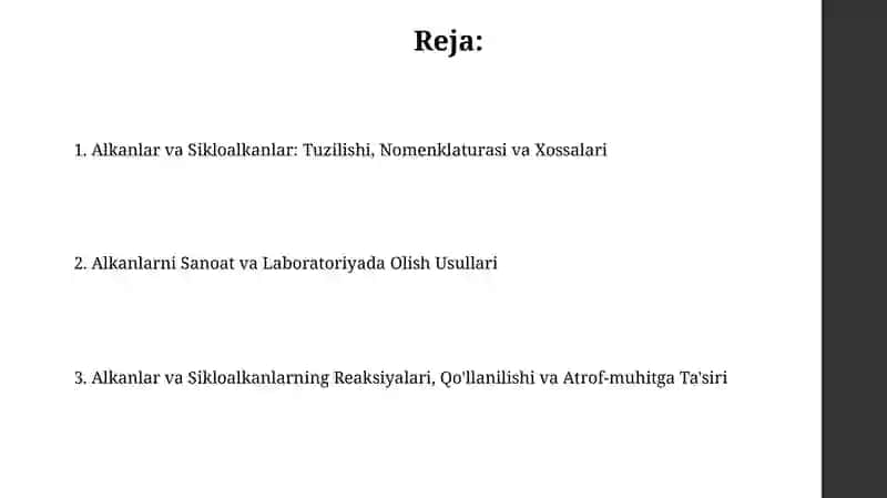 Alkanlar va sikloalkanlar 2