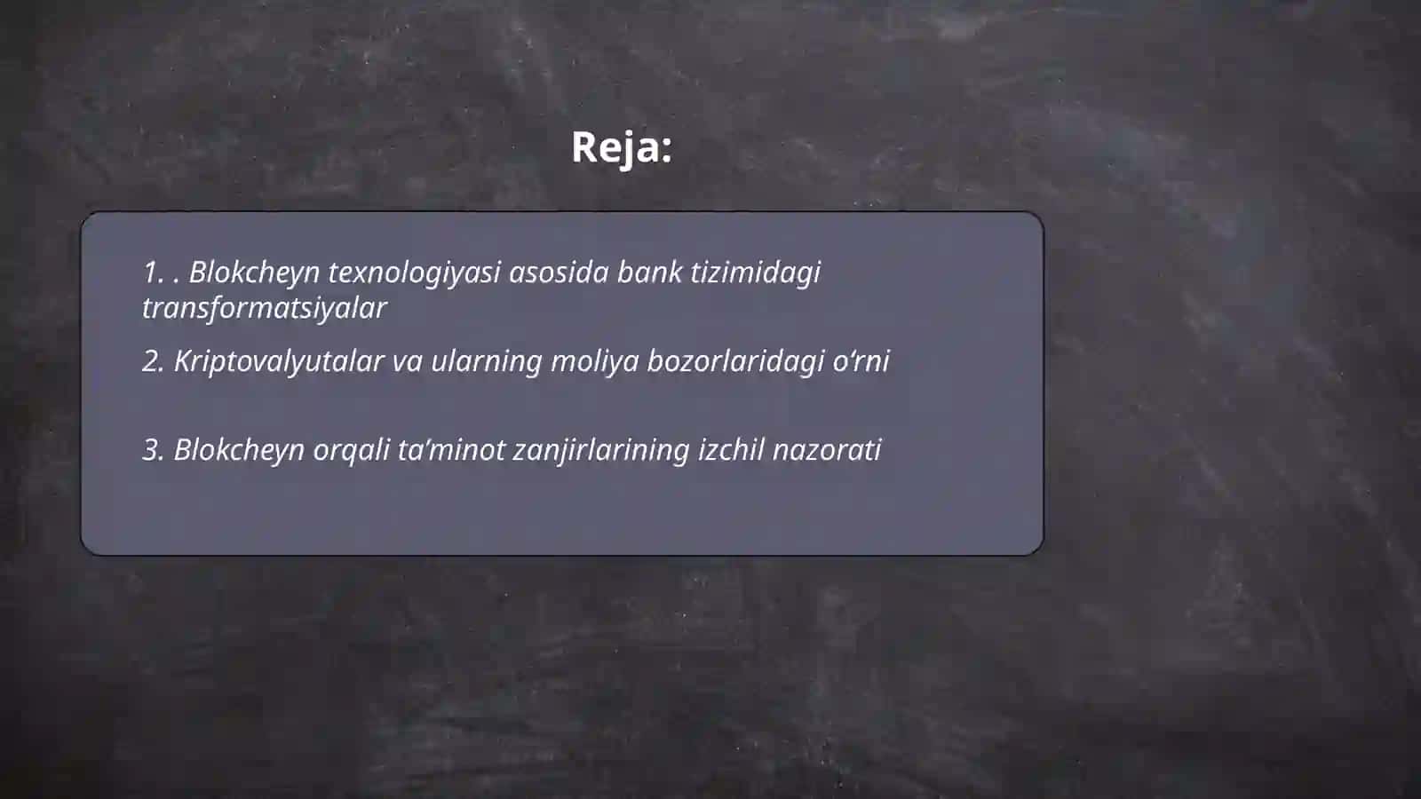 Blokcheyn texnologiyasidan foydalanish xususiyatlari 2