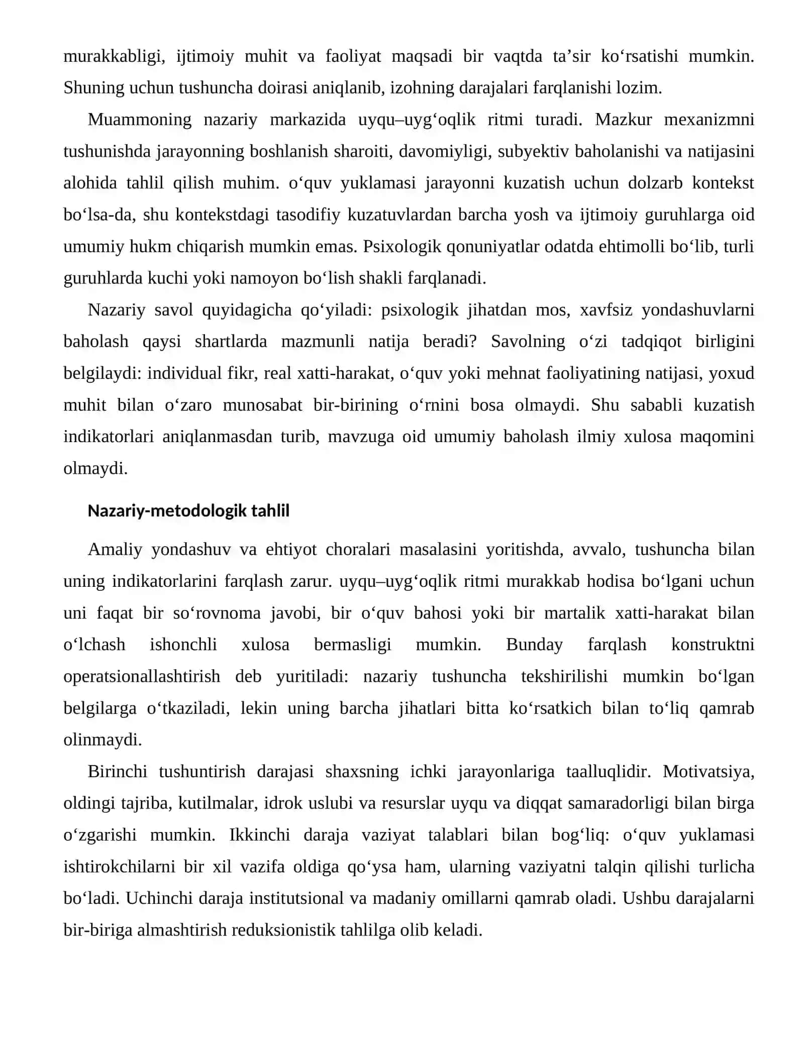 UYQU VA DIQQAT SAMARADORLIGI — RIVOJLANTIRISH VA PROFILAKTIKA YO‘LLARI 2