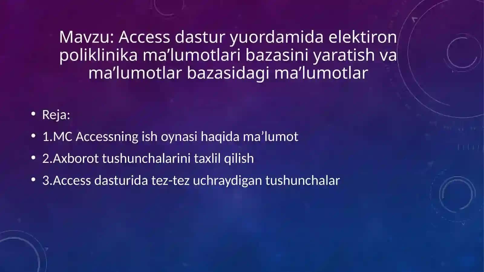 MCAccessning ishoynasi haqida ma’lumot 2