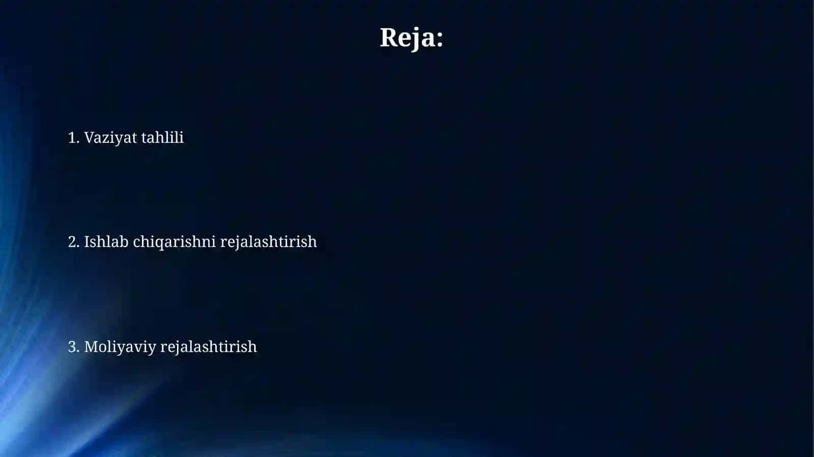 Qishloq Xo’jaligida rejalashtirishni boshqarish 2