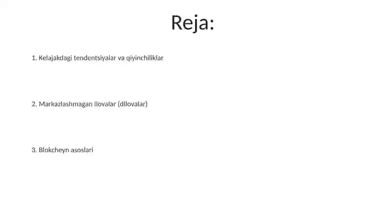 Blokcheyn texnologiyalasi va undan foydalanish yo'llari 2