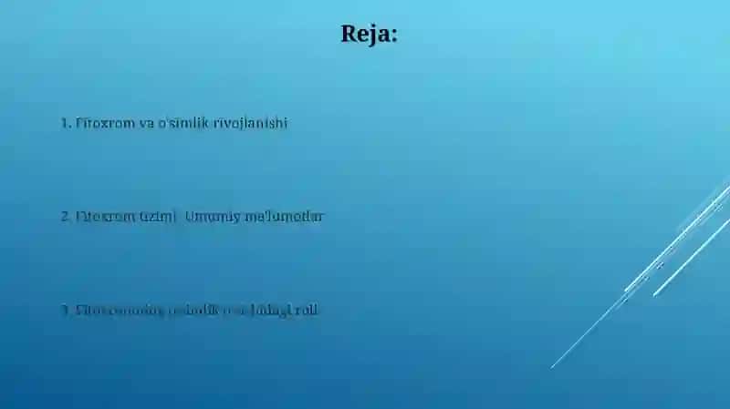 Fitoxrom tizimi va uning oʻsimliklarning oʻsishi va rivojlanishidagi oʻrni 2