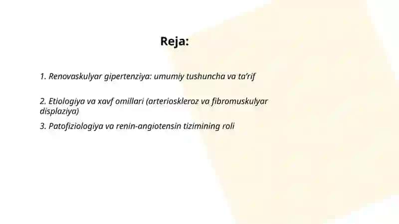 Renovaskulyar gipertenziya: umumiy tushuncha va taʼrif 2