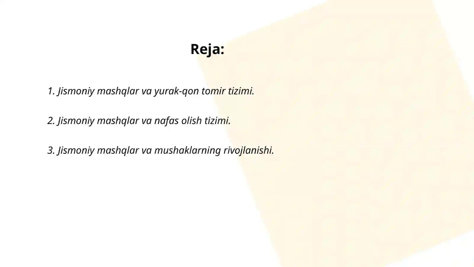 Inson tanasiga ta'siri 2