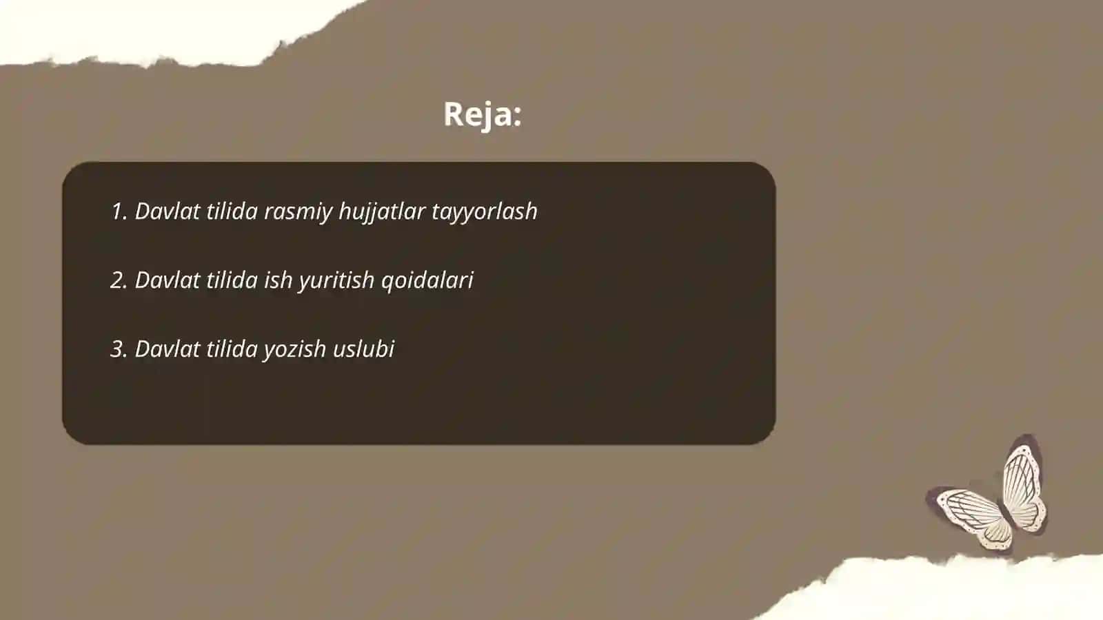 Davlat tilida ish yuritish 2