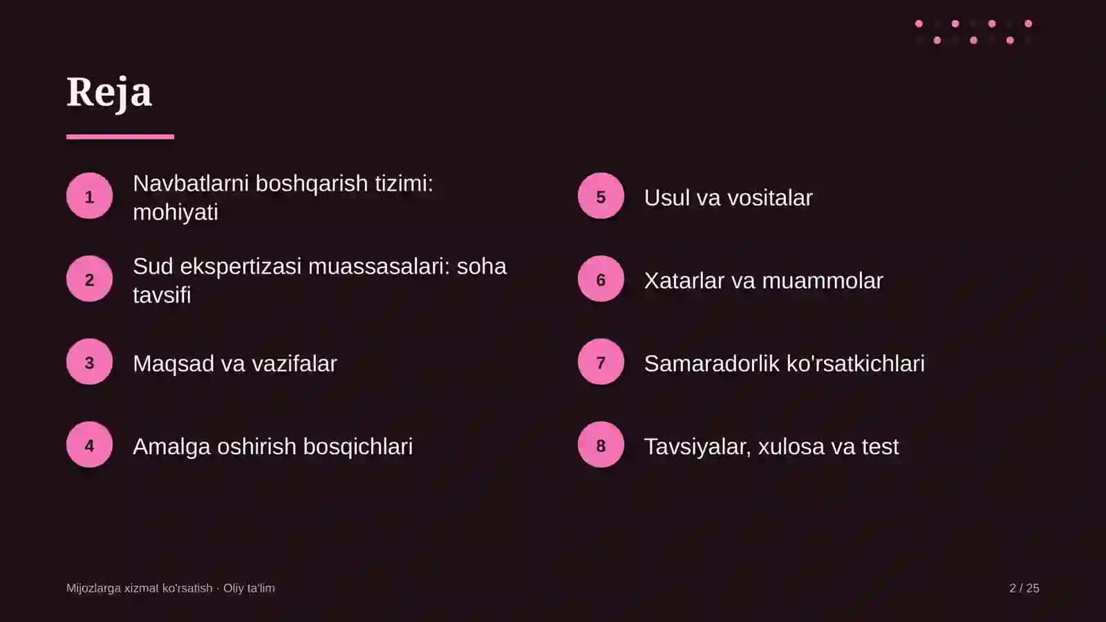 sud ekspertizasi muassasalarida navbatlarni boshqarish tizimini joriy etish 9113 2