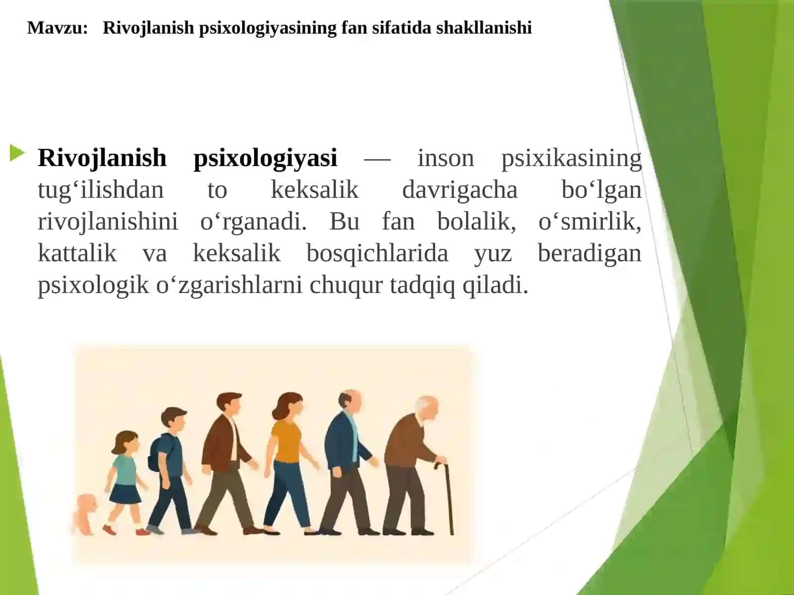 Rivojlanish psixologiyasining fansifati da shakllanishi 2